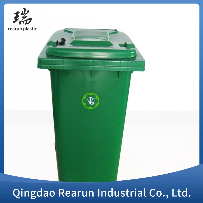 HDPE duradero pedal de plástico exterior Wheelie Garbage Bin con Tapas de bloqueo