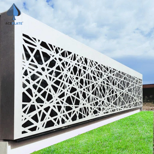 Exterior Facade Curtain Wall Aluminum Carved Perforation Wall