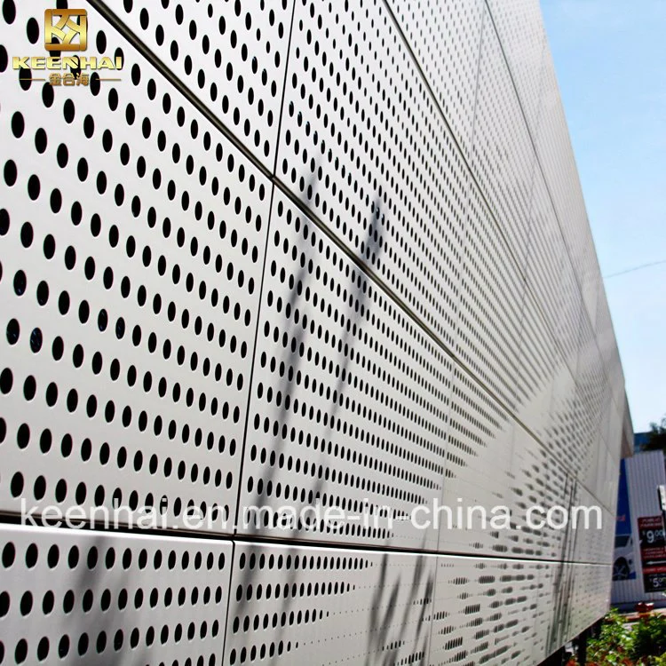 Decorative Perforated Exterior Cladding Panel Exterior Wall Cladding Curtain Wall for Hotel