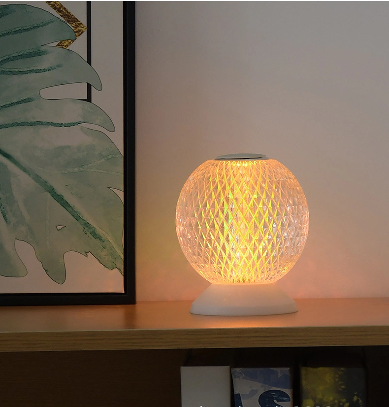 Bedroom Lighting Creative Crystal Ball Charging Table Lamp Moon LED Atmosphere Night Light