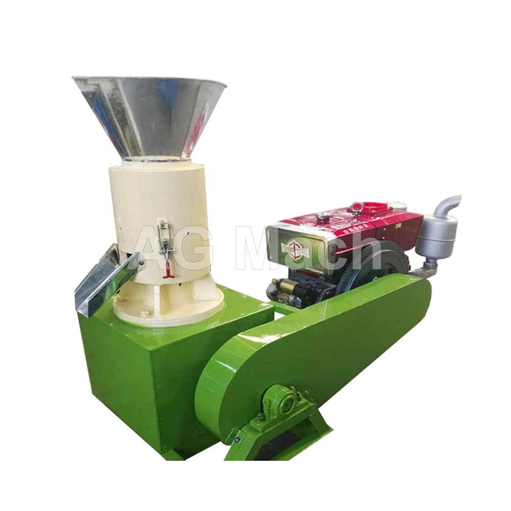 Diesel Type Rice Husk Pellet Machine Wood Granulator Maker Mill