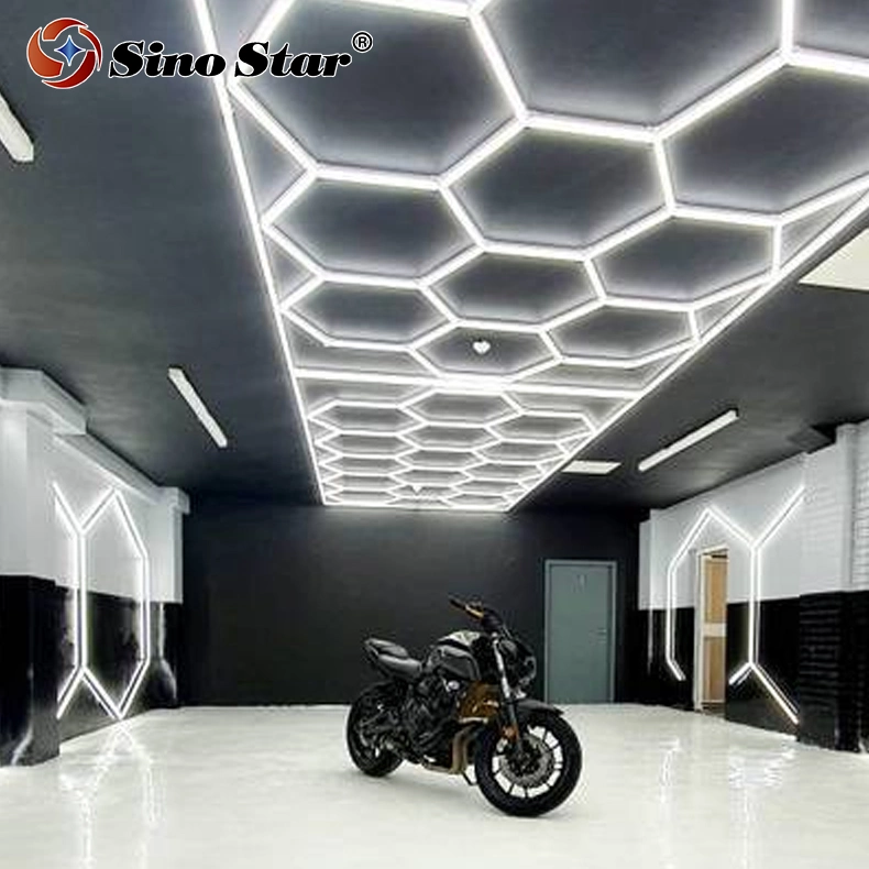 Professionelle maßgeschneiderte Barber Beleuchtung DIY montieren hexagonal Shop LED Barber Light