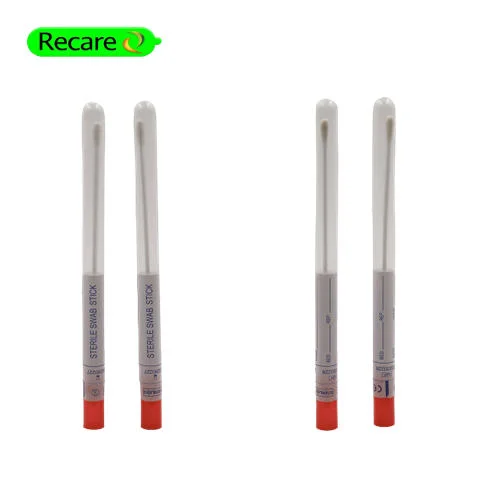 swab culture tube disposable sterile Nylon Fiber head on sale good quality