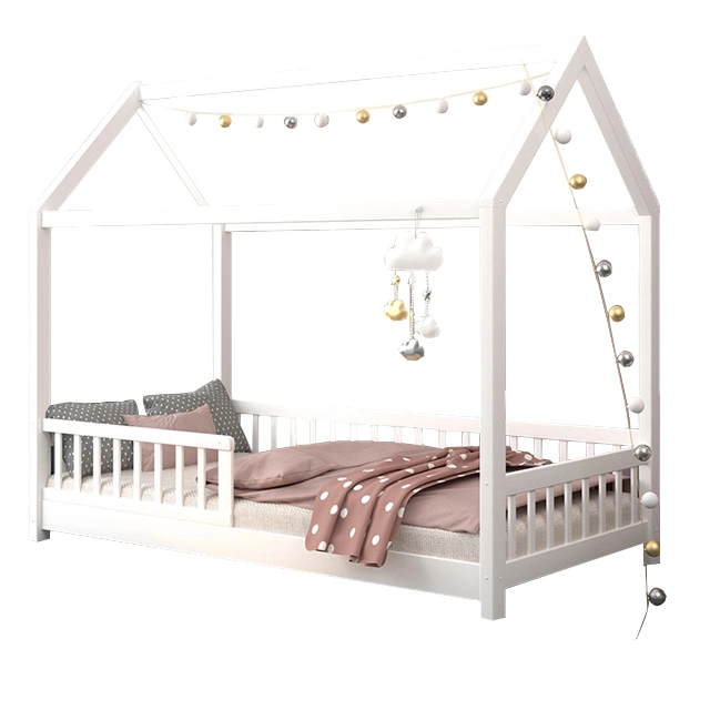 Special Design Hot Selling White Wood Tree House Baby Bed