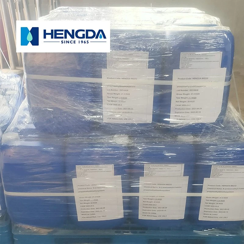 Industrial Grade N- (2-Aminoethyl) -3-Aminopropylmethyldimethoxysilane CAS# 3069-29-2 /a-2120/Z-6023/Kbm-602, Used in Textile Silicone Oil and Furan Resin