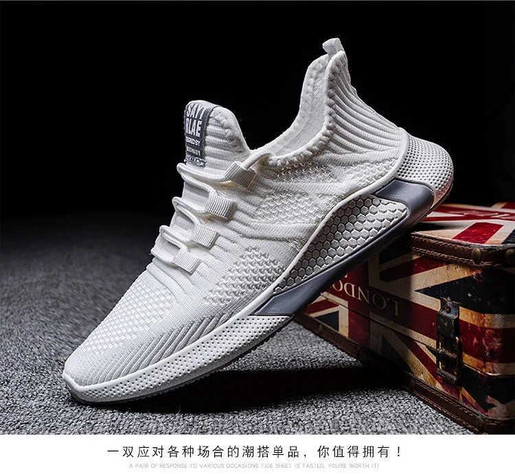 Factory Hot Wholesale/Supplier Lightweight Breathable Sport Running Flyknit Sneakers