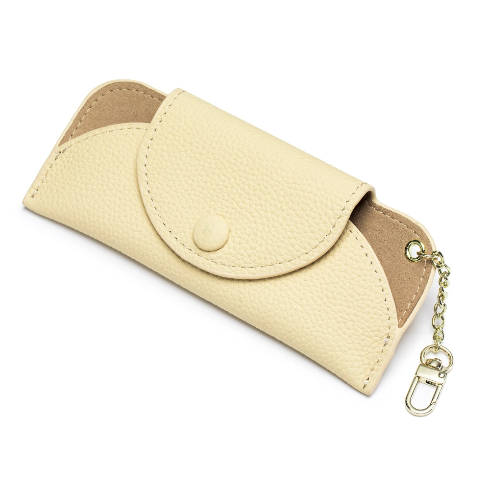 Soft Cow Leather Sunglasses Pouch Bag Eyeglasses Case Holder Portable Glasses Protective Box