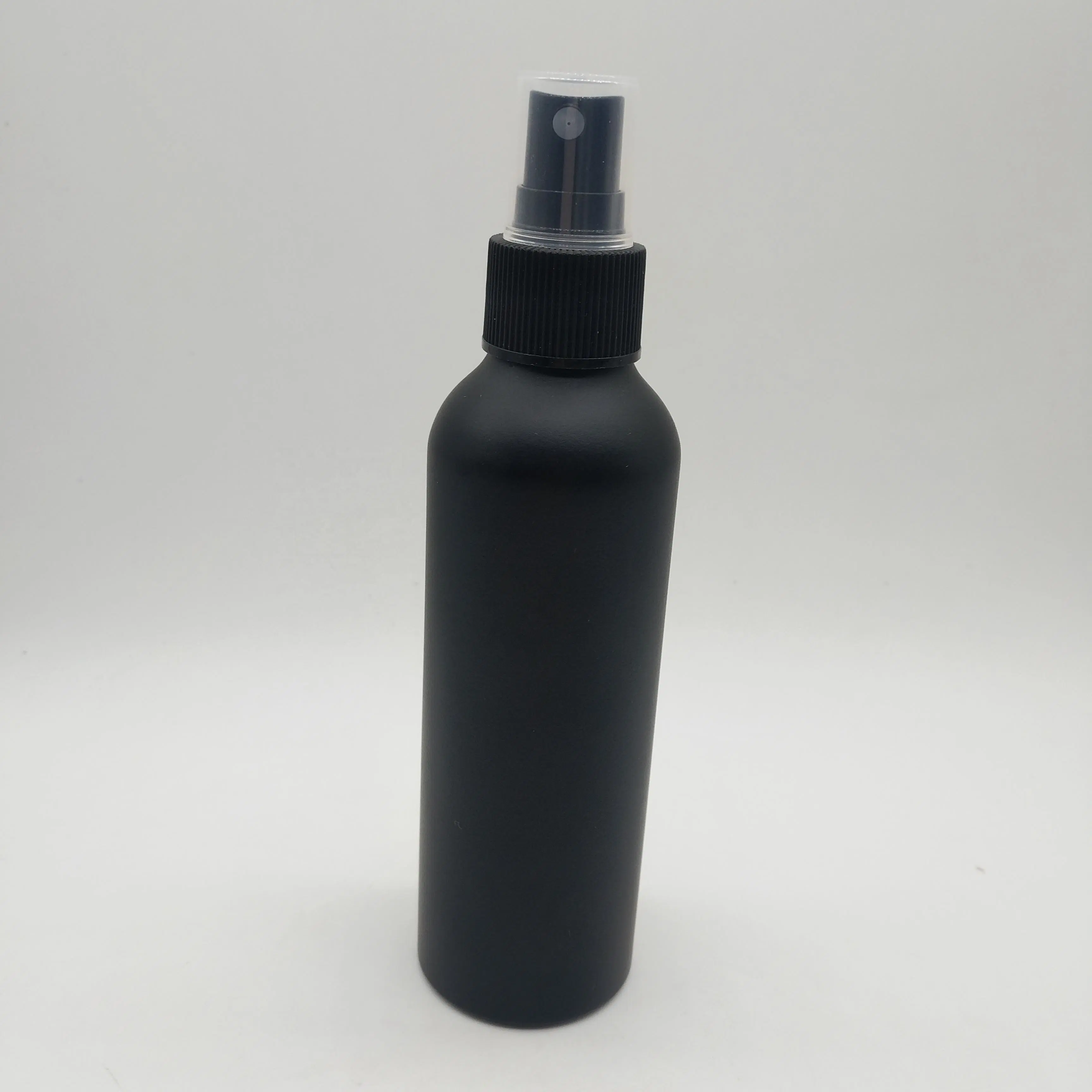 60ml 80ml 100ml 150ml 200ml 250ml Aluminum Cap Black Matte Spray Bottle