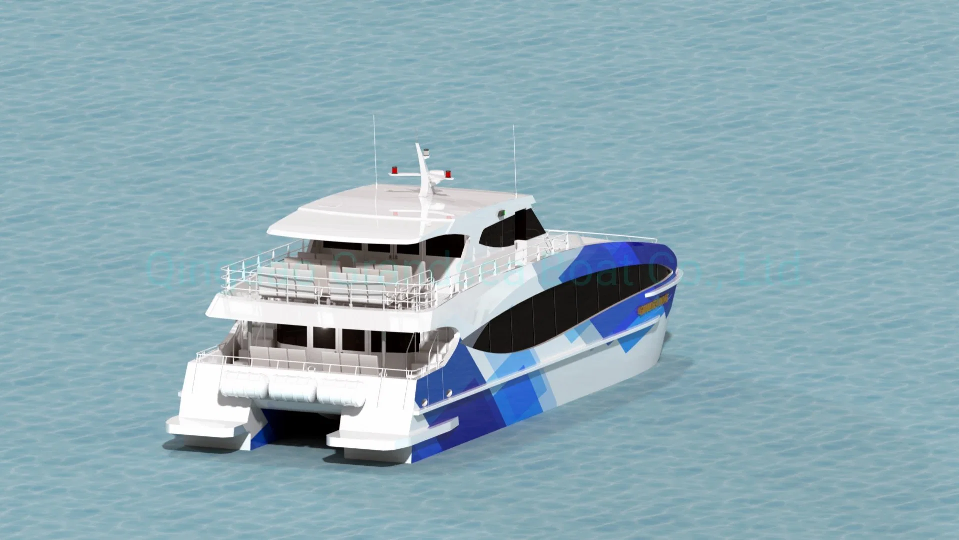 Ferry de catamarán de pasajeros de aluminio de 20 metros y 67 pies chino en venta en Filipinas.