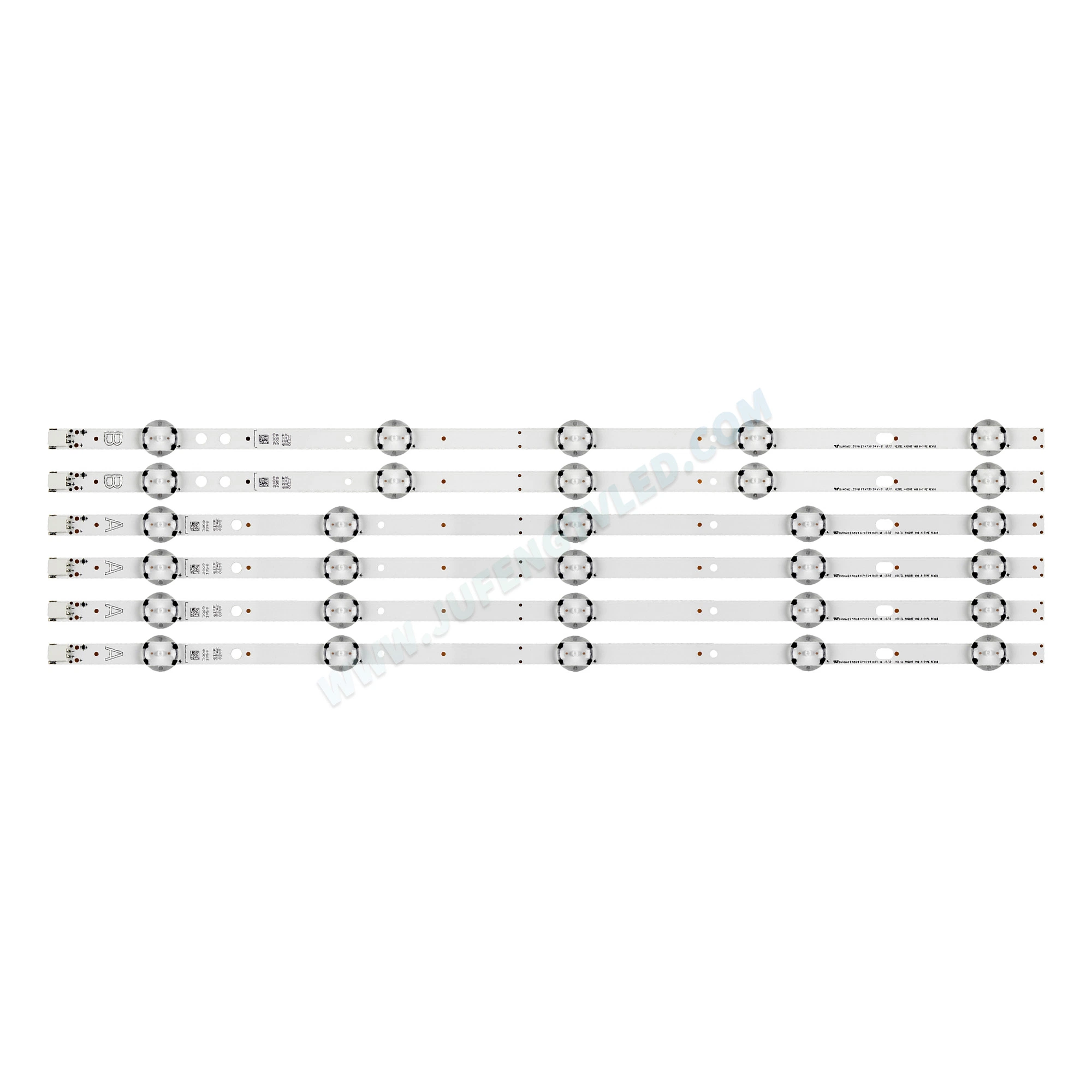 Jf-D-254 LED TV Backlight Use for 49&prime; &prime; 5+5LEDs 490drt Vnb a/B-Type Rev08 LED Strips 49hl500