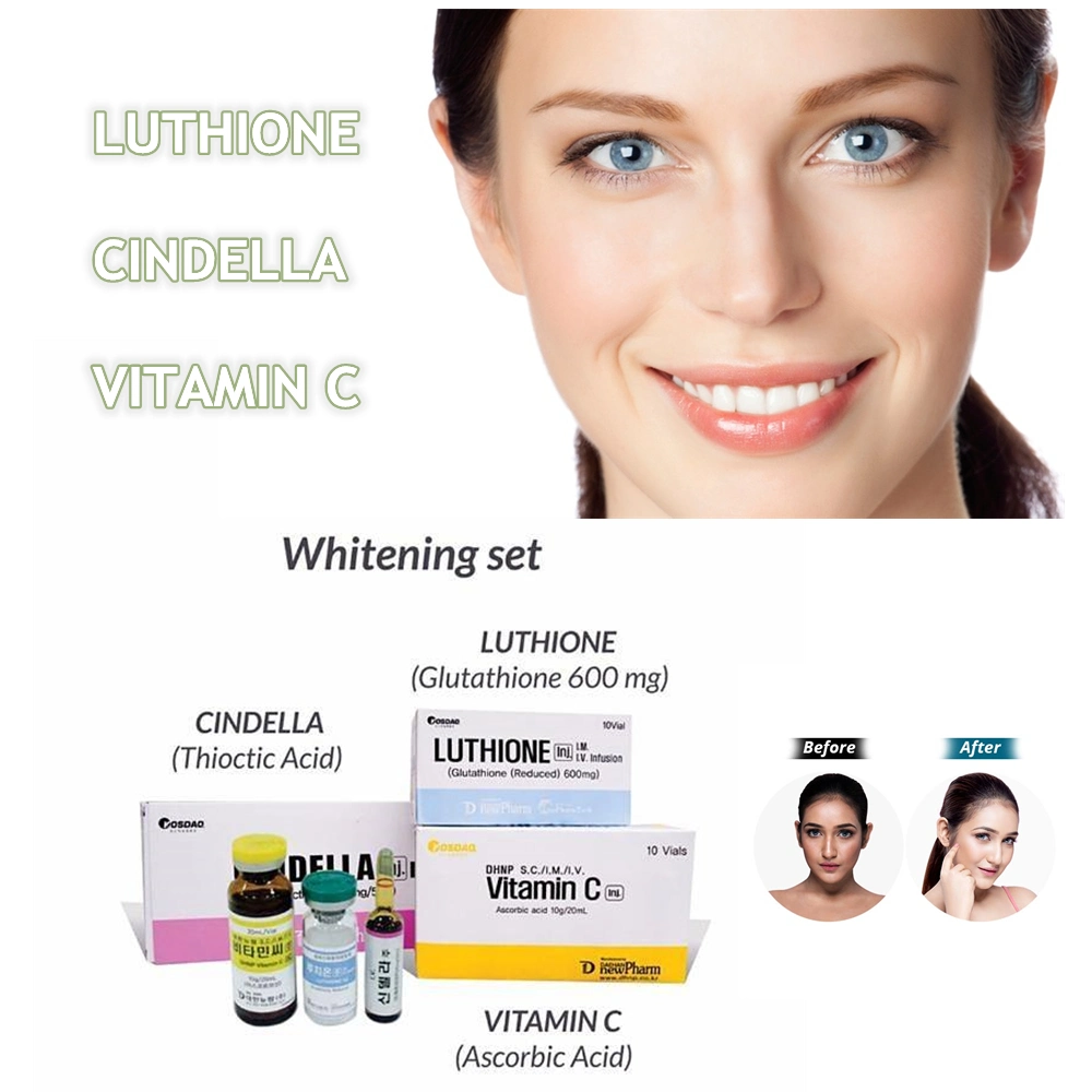 2022 heiße Luthion Glutathion Thioctic Acid VC 1200mg 600mg Cindella Vitamin C kosmetische Aufhellungsprodukte mit bester Wirkung