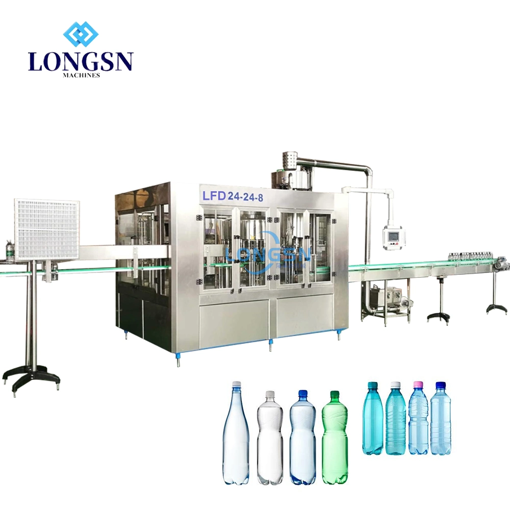 Complete Automatic 3 in 1 Industrial Liquid Mineral Water Bottling Machines Equipment Plant Line Suppliers for Sale