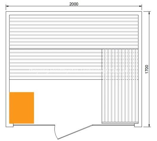 Vente en gros en Chine de sauna à vapeur de luxe pour usage domestique avec porte en verre.