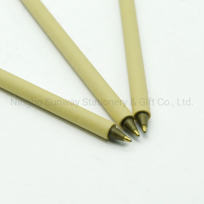 Eco-Friendly Craft Paper Sustainable Smooth Writing Slim Ball Pen