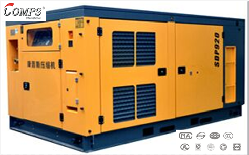 high effective two stage mobile industry screw air compressor for drilling rig