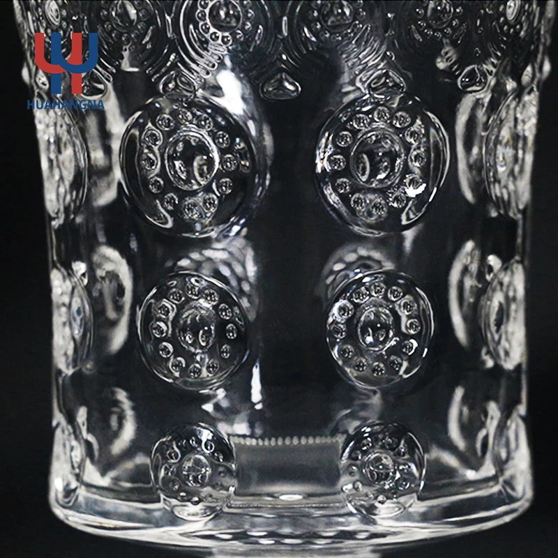 Wholesale/Supplier Transparent Creative Embossed Superior Quality Kitchenware Wine Drinking Glasses Household Glass Ware Crystal Glass Cup