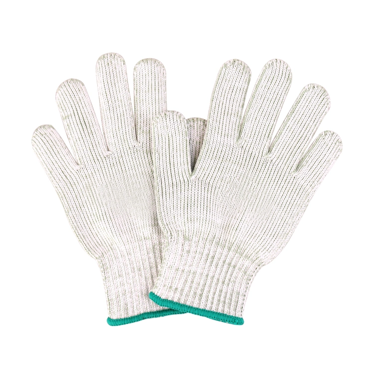 Good Quality Labour Gloves Supply White Cotton Work /Safety Gloves with Rubber Grip Dots