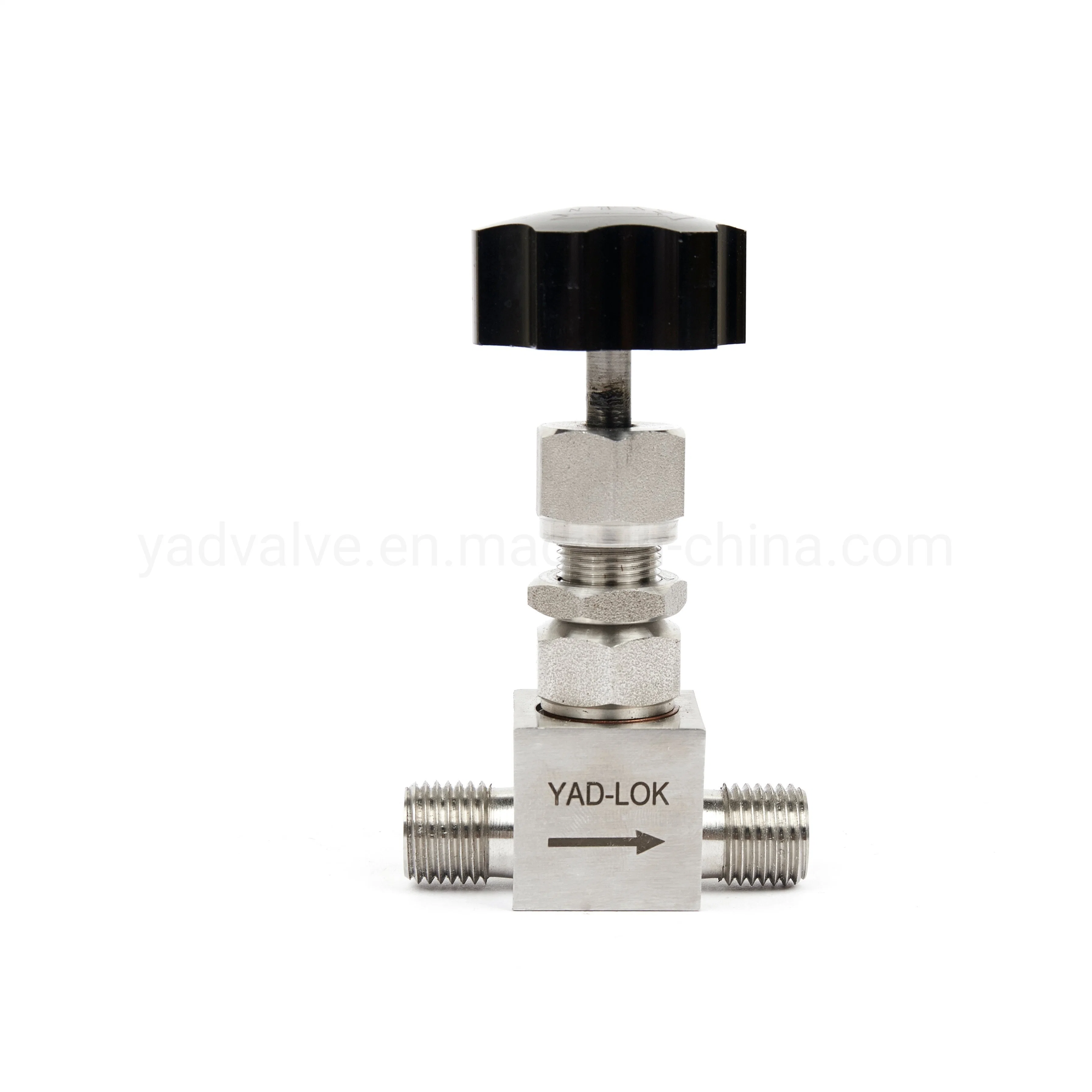Stainless Steel Instrument 3000psi Straight Ferrule Type Compression Needle Valve for Water