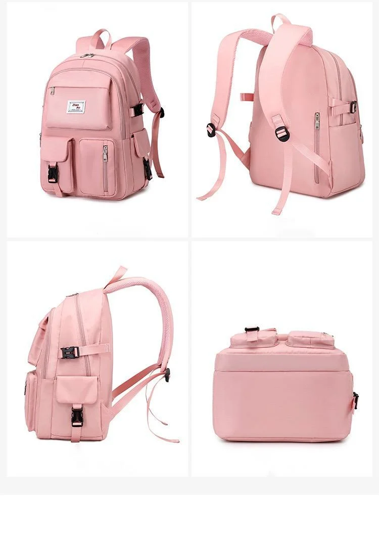 Ins Korea Style Fashion School Backpack Pink School Bags