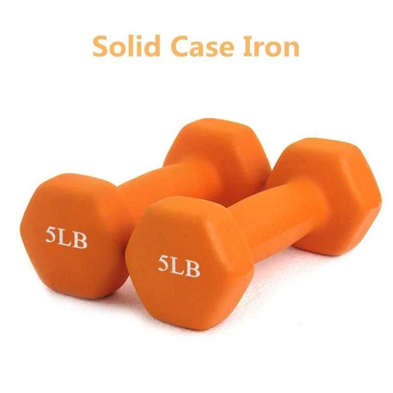 Factory Best Quality Gym Hex Rubber Colorful Dumbbell and Dumbbell Set