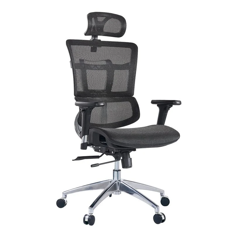 Con respaldo alto malla completa sillas de oficina ergonómico soporte lumbar ajustable Silla de oficina