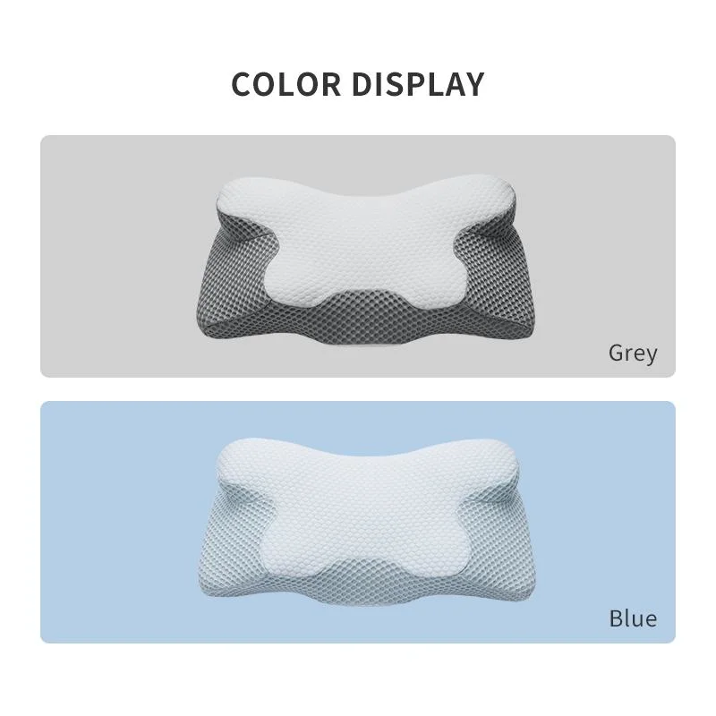 Popular Horn Pillow Neck Contour Orthopedic Cervical Sleep Memory Latex Pillow Cervical Pillow