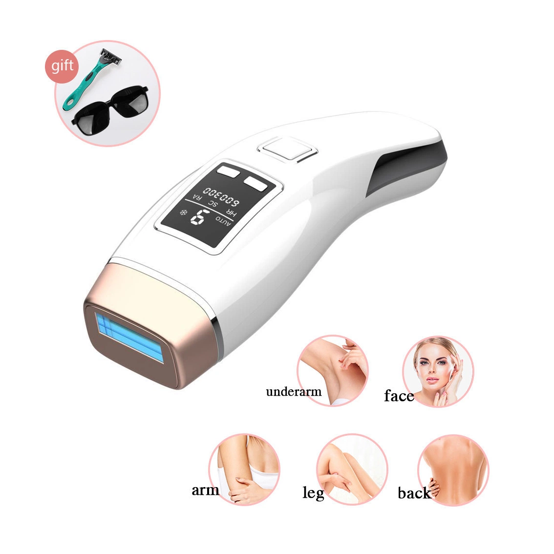 Nouveau Ice Cool 999999 flashs portable laser IPL cheveux indolores Démaquillant glace rajeunissement de la peau soin à la lumière intense pulsée