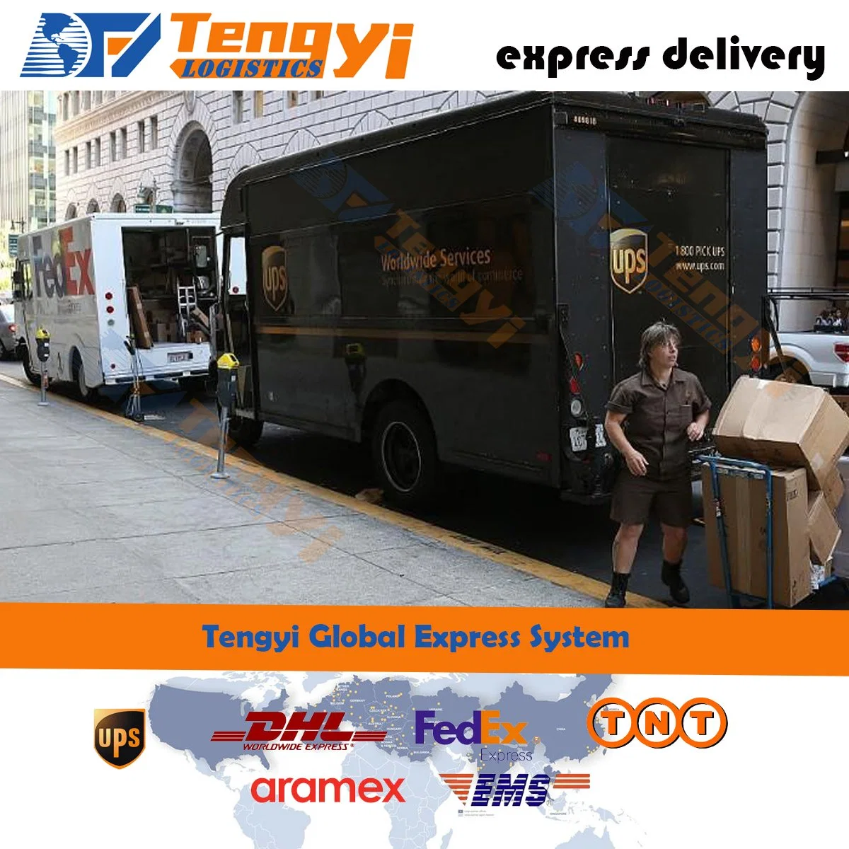 Last Mile Courier with DHL/UPS/FedEx/TNT/Aramex by 3pl Logistics Companies and 3pl Warehouse Companies From China Global Cargo Shipping Service