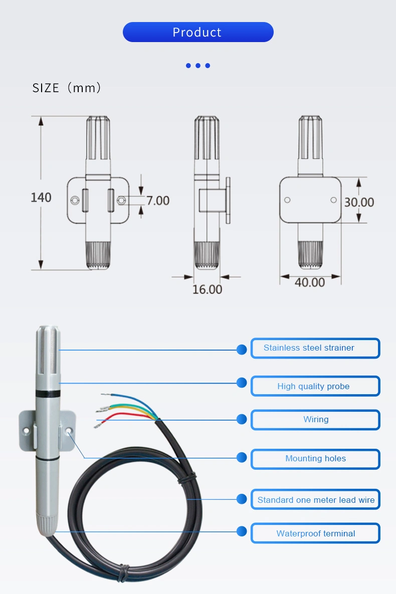 Tz-Tht02 Temperaturmessgeräte Temperatur Feuchte Messumformer