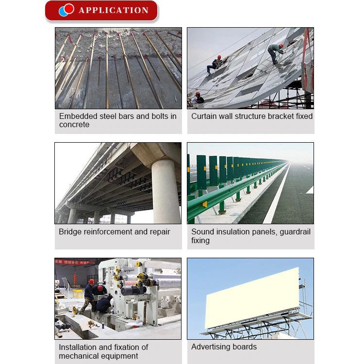 Strong Adhesion Structural Injection Polyester Steel Bar Epoxy Resin Chemical Anchor Adhesive