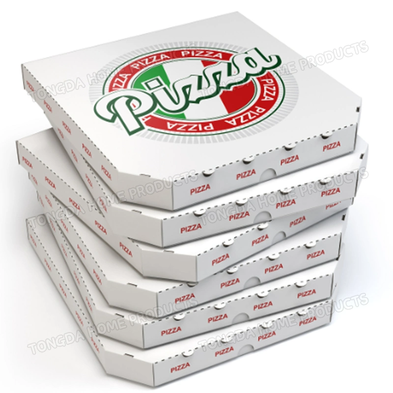 Wholesale Custom Logo Printing Colorful Corrugated Pizza Packing Paper Carton Box