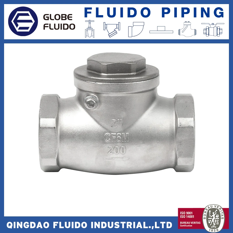 Flanged Stainless Steel 304 316 Ball Check Valve Rptfe