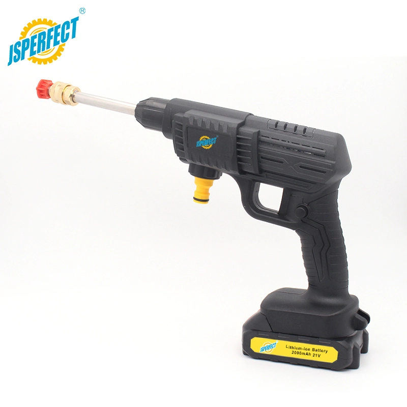 Jsperfect 21V Gun Handheld Cordless Car Care High Pressure Cleaning Car Washer