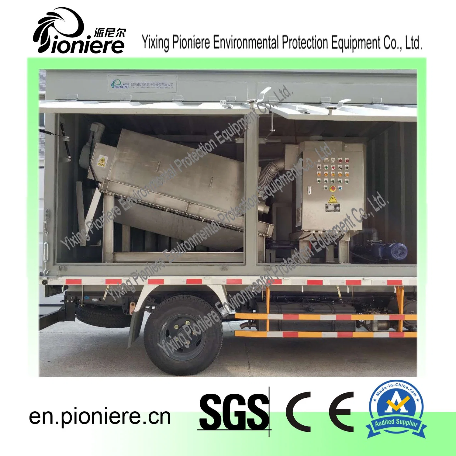 Container Screw Press Sludge Dewatering for Waste Water Treatment Plant