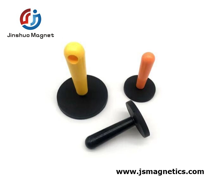 Gripper Magnet Rubber Coated Pot Magnet Handle Magnet Manufacturer