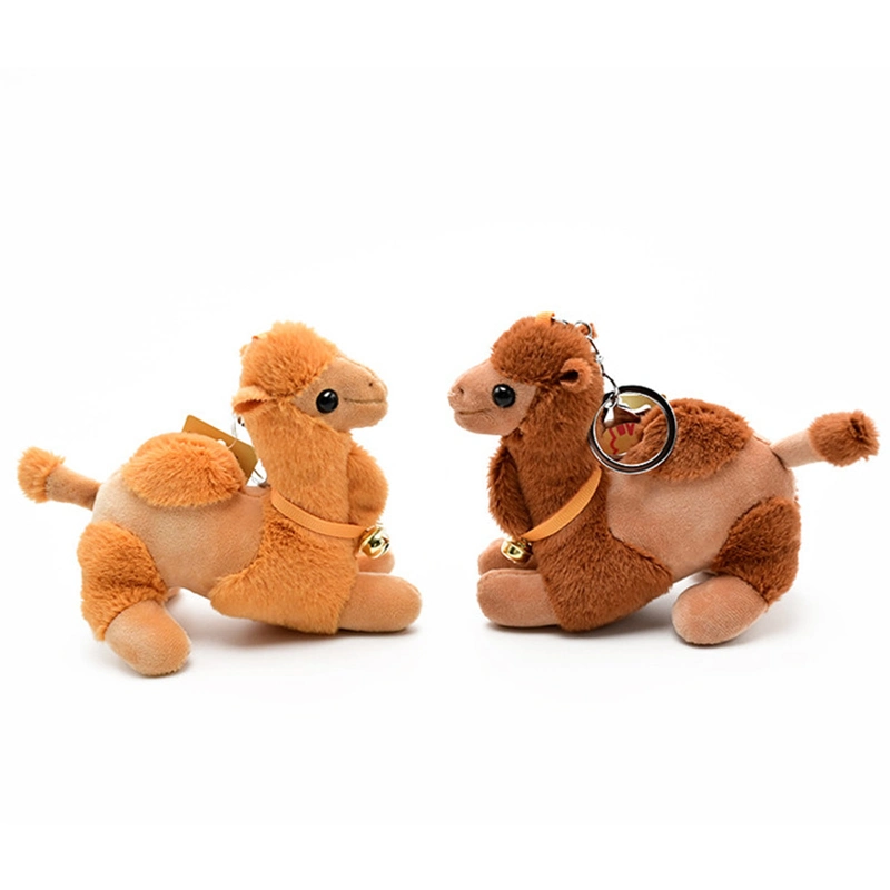 OEM ODM 12cm Soft Stuffed Camel Toy Cute Custom Animal Plush Keychains