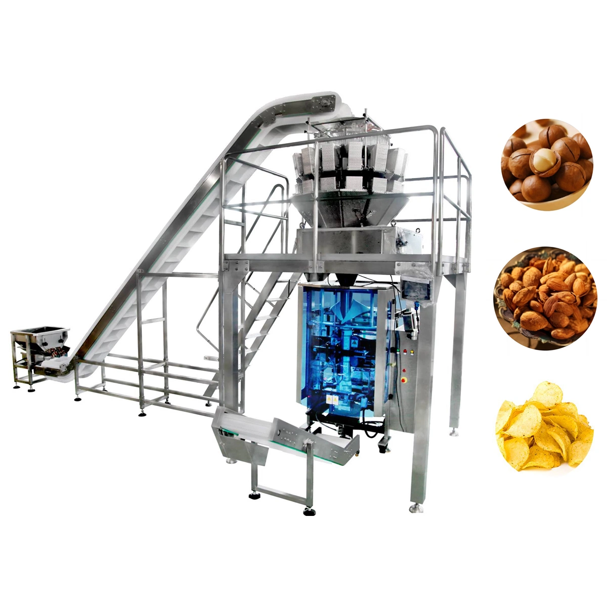 Élévateur de type Z en acier inoxydable convoyeur à échelle en relief traitement du grain Machines ligne d'emballage machines
