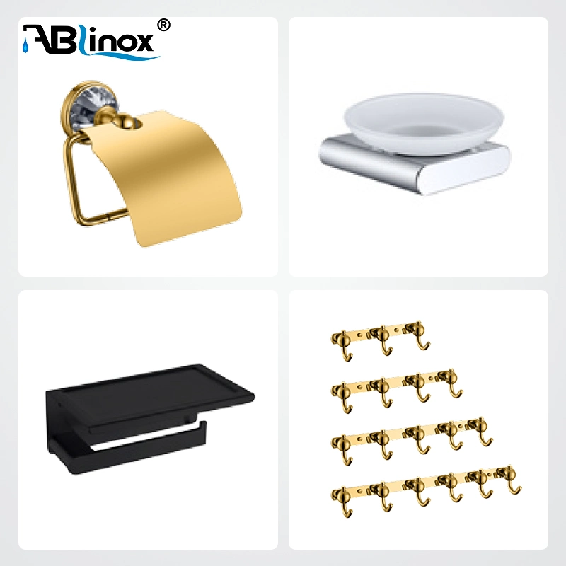 ABINOX OEM Fabricante Diseño flexible moderno sin contaminación Plating Electrotérmico inoxidable Accesorios de baño para toallas de acero