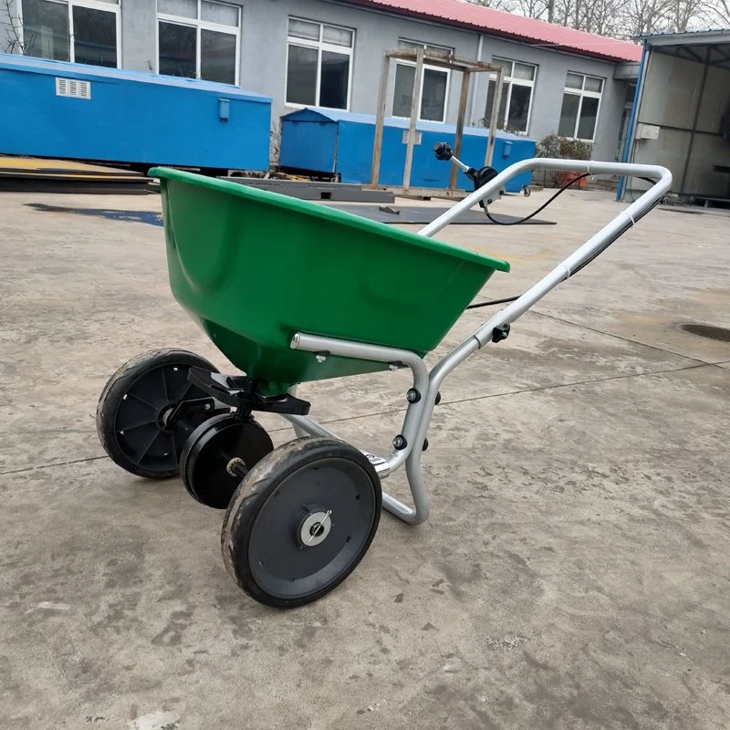 Hand Push Plastic Manure Spreader Fertilizer Seeding Spreader