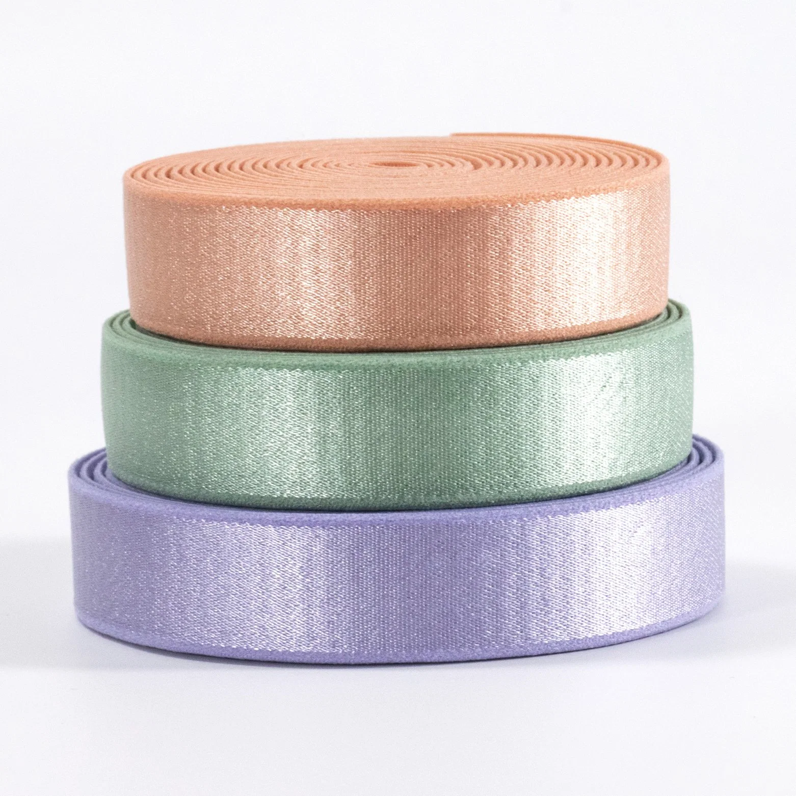 Wholesale Lingerie Accessories Nylon Elastic Shoulder Tape Non-Slip Shiny Bra Elastic