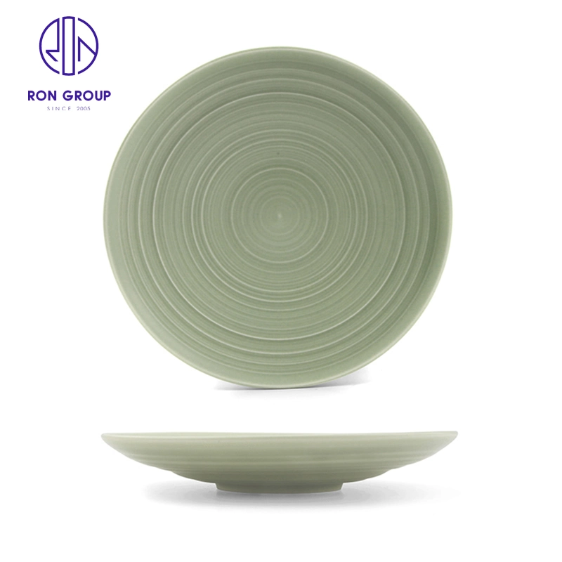 Wholesale/Suppliers Price High quality/High cost performance Hotel Restaurant Tableware Dinner Ceramic Matte Whitecalabash Shallow Plate