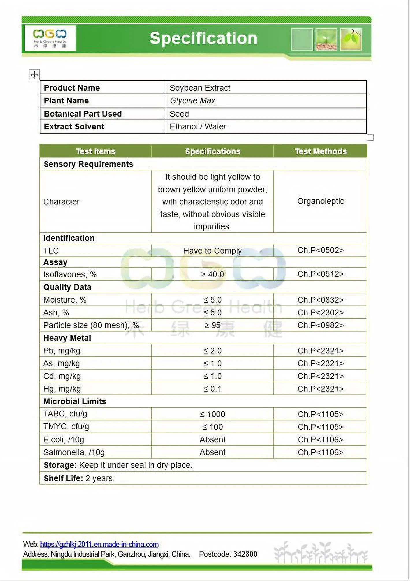 Factory Supply Natural Best Price Bulk Soybean Extract Powder Soy Isoflavones >40%