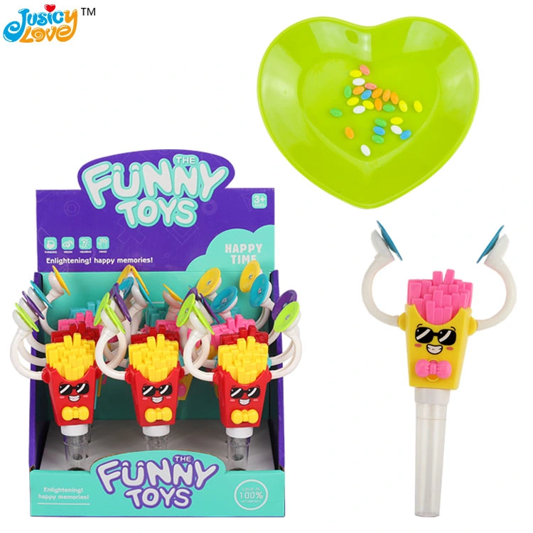 Hot-Selling Wholesale/Supplier Plastic Cute Clap Chips Shaped Toy with Candy