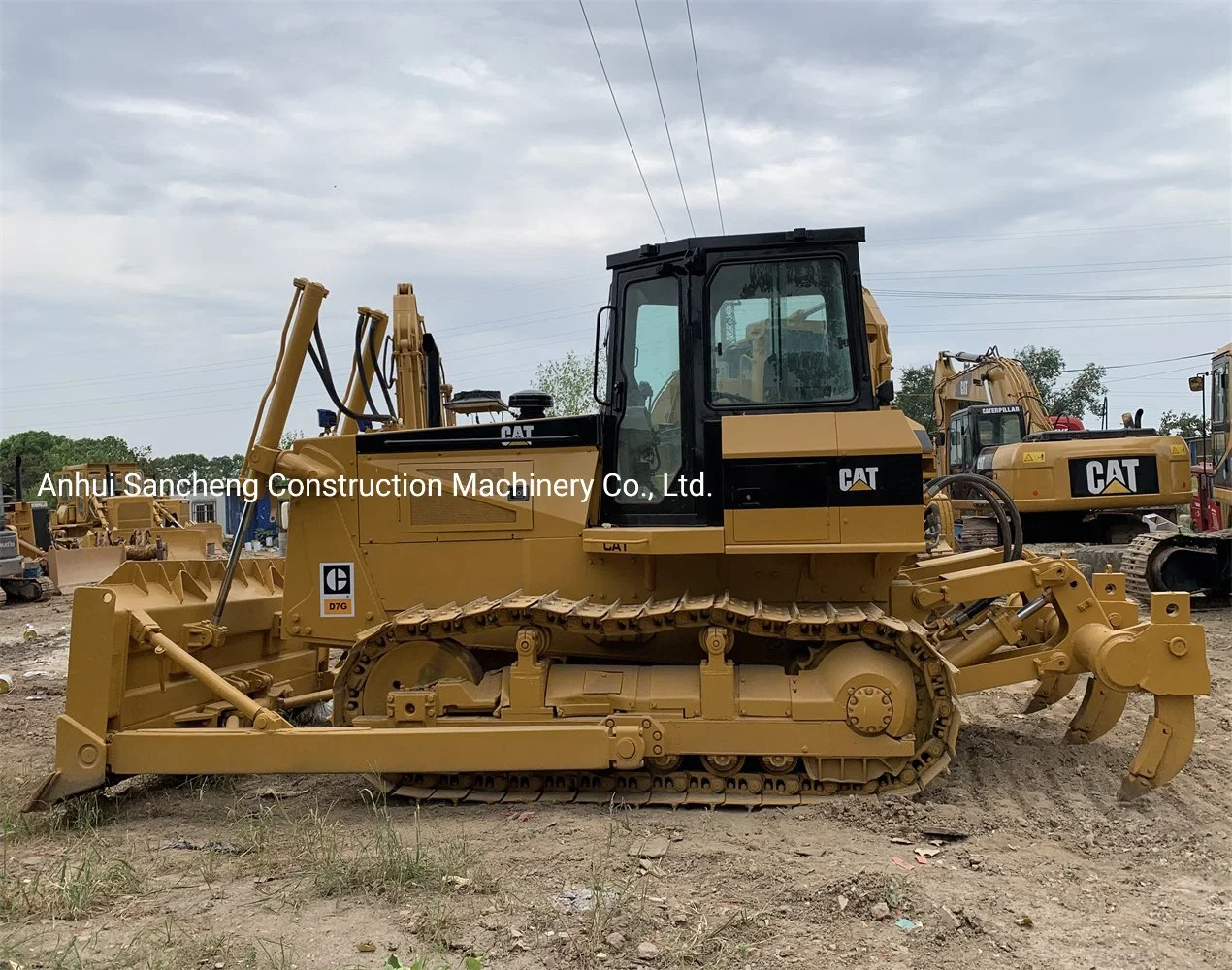 Haut rendement utilisé bulldozer à chenilles D7G Cat Construction terrassement Machine