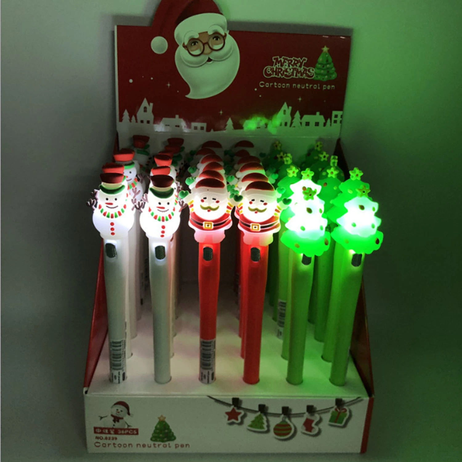 Light up LED Cute Cartoon Pen Ballpoint Creative Party Favors