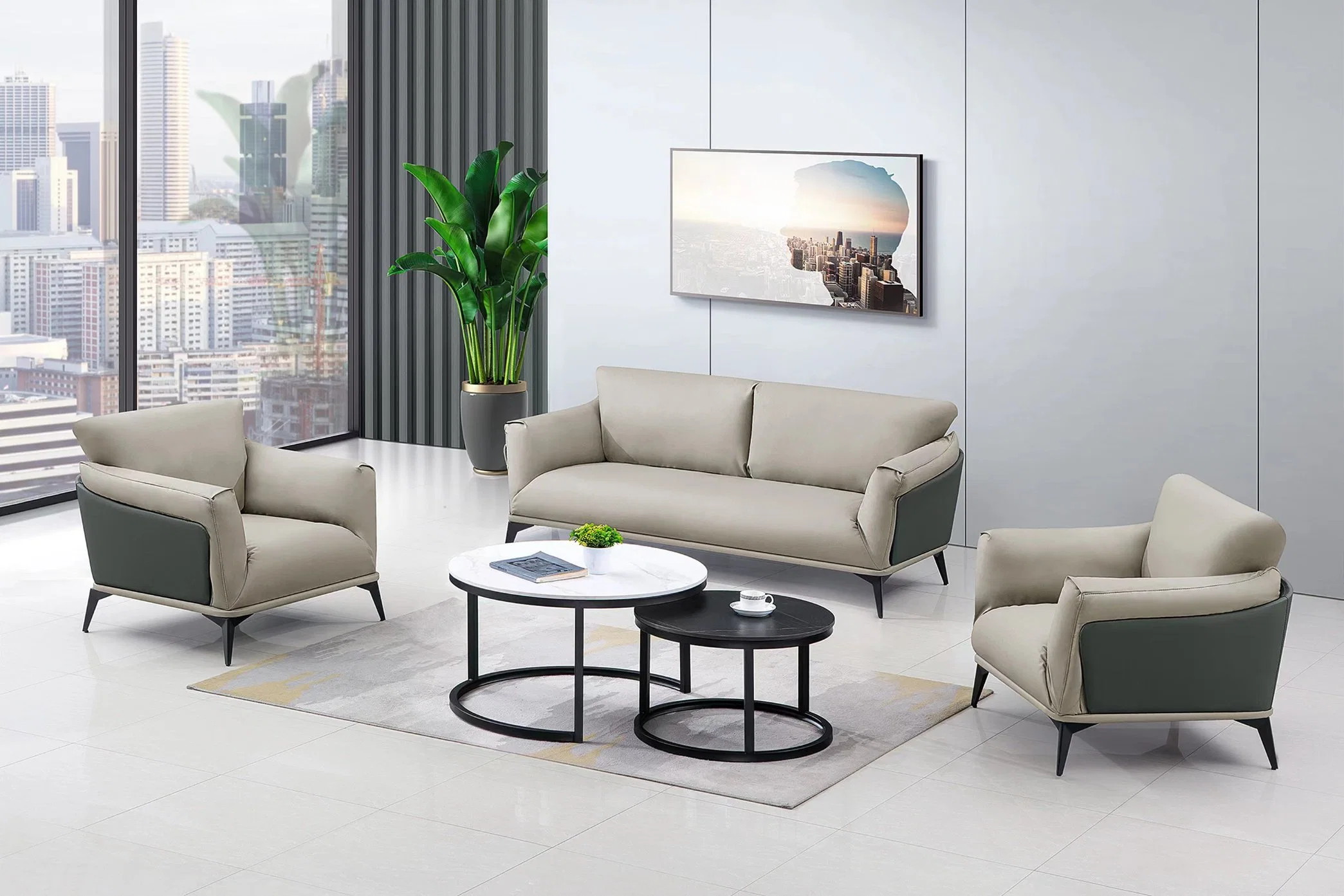 Kommerzielle Möbel Modernes Sofa Wohnzimmer Möbel Büro Sofa