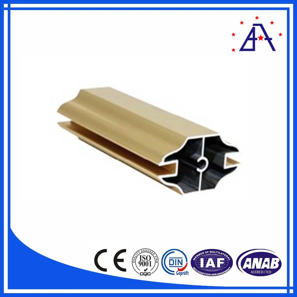 Aluminum Wardrobe Door Handle Anodized Aluminum Extrusion Profile