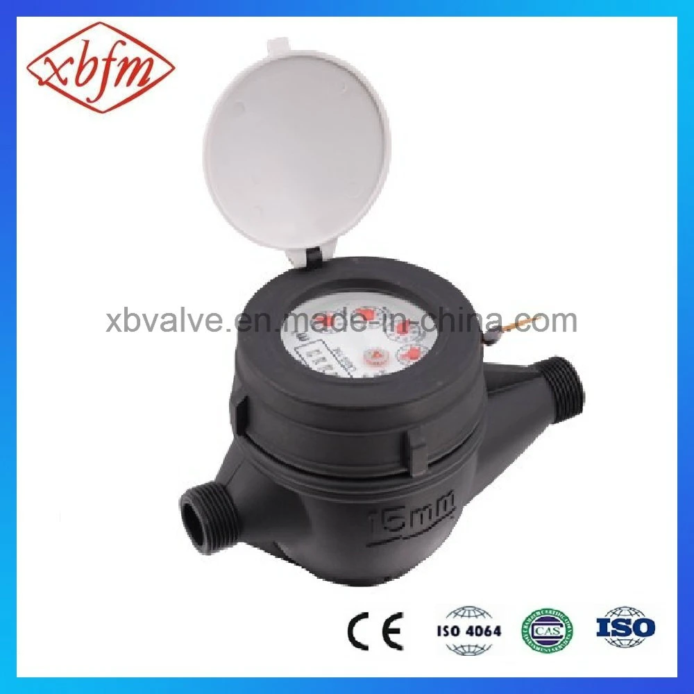 Volumetric Rotary Piston Wet Water Meter with Plastic Body (LXH-15)