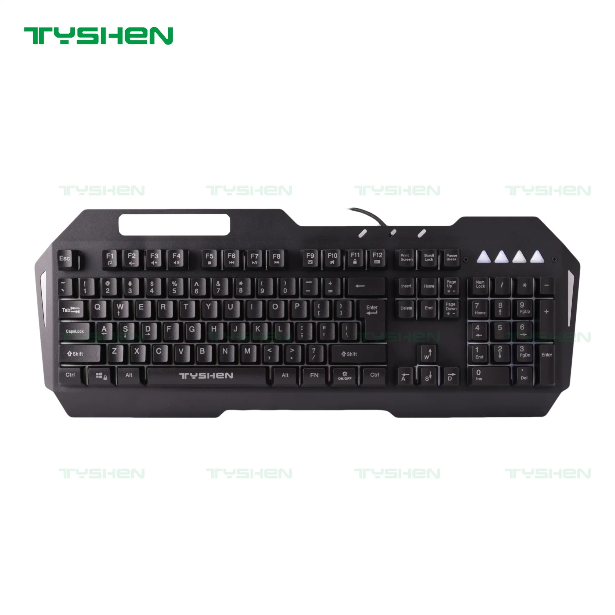 Metal Panel Gaming Keyboard, 19 Keys No Ghosting, Floating Key Design