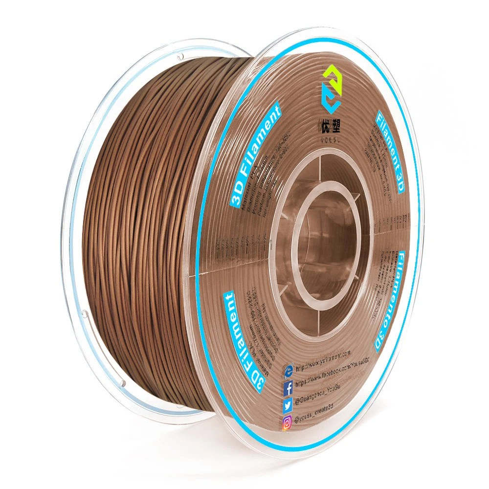Supreme Quality & Toughness 3D Printer PLA Filament Normally Used Safe & Sustainable Easy-to-Print 3D Printing Material Copper PLA Dia. 1.75mm 2.85mm 1kg